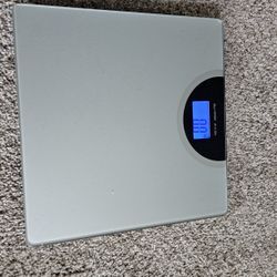 Digital Bathroom Scale LCD Body Weight Management 400 lb Silver Color