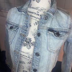 Girls Children Denim Jacket Med (8-10)