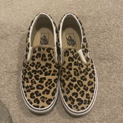 Womens Vans Leopard Size 10