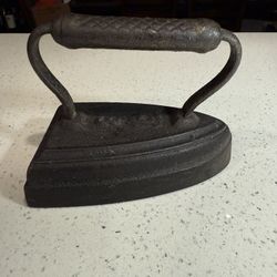 Vintage Sad Iron / Flat Iron With Trivet