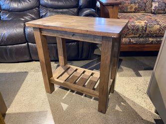 Farmhouse Rustic Slim Side Table