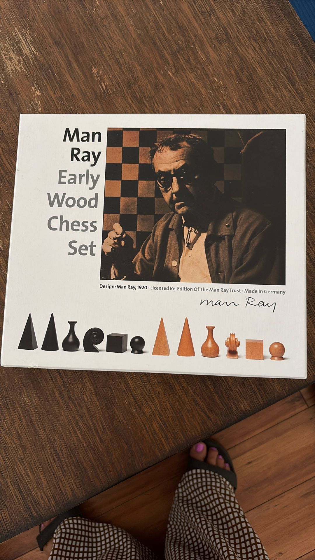 Man Ray Early Wood Chess Set