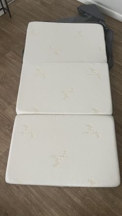 Tri-fold Foam Mattress + Carrying Case