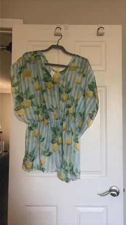 Lemon beach cover up