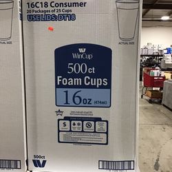 Foam Cups 16oz 