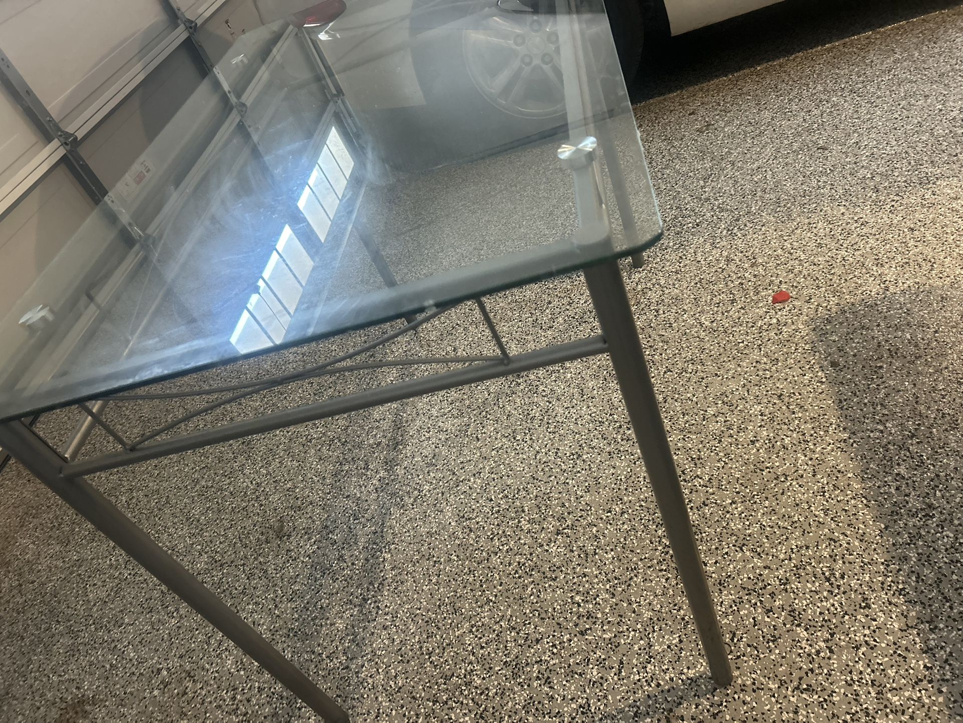 Kitchen Glass Table Set With 3 Chairs 