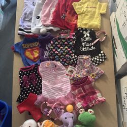 Small Dog Clothes Dresses T-shirts Harness Collar Toys