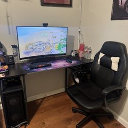 Pc, Desk, Mouse, Keyboard, Monitor, WiFi Adapter FOR SALE