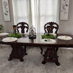 Antique Expandable Dining Table 
