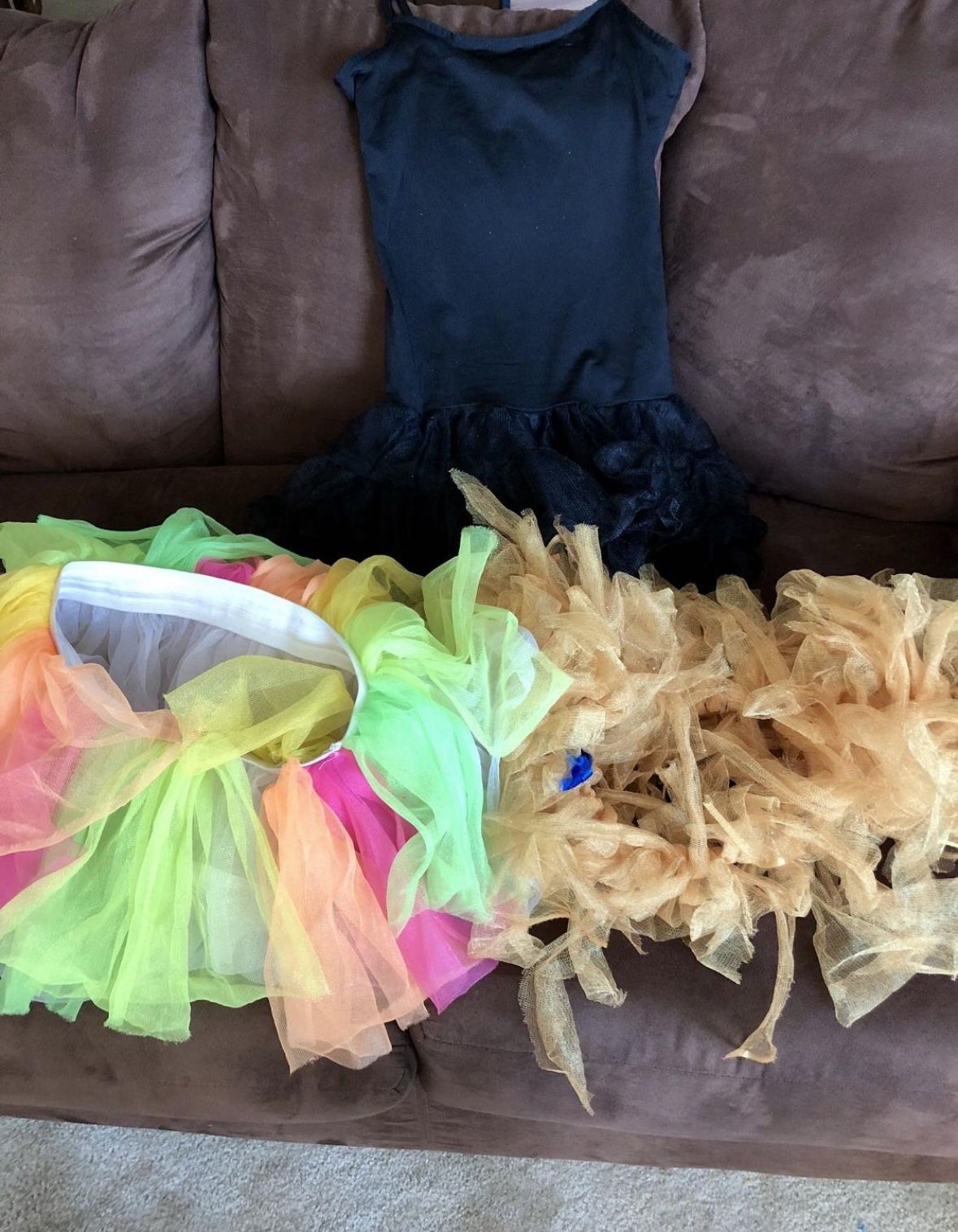 Black Leotard plus 2 Tutus - Small