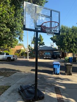 Portable Basketball Hoop with Clear Backboard