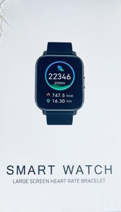 NEW! Mology P32 Black 1.69" Touch Screen IP68 Waterproof Heart Rate Smart Watch
