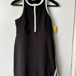 Black Sage Ladies' Lined Stretch Active Dress with Built In Shorts Size Small