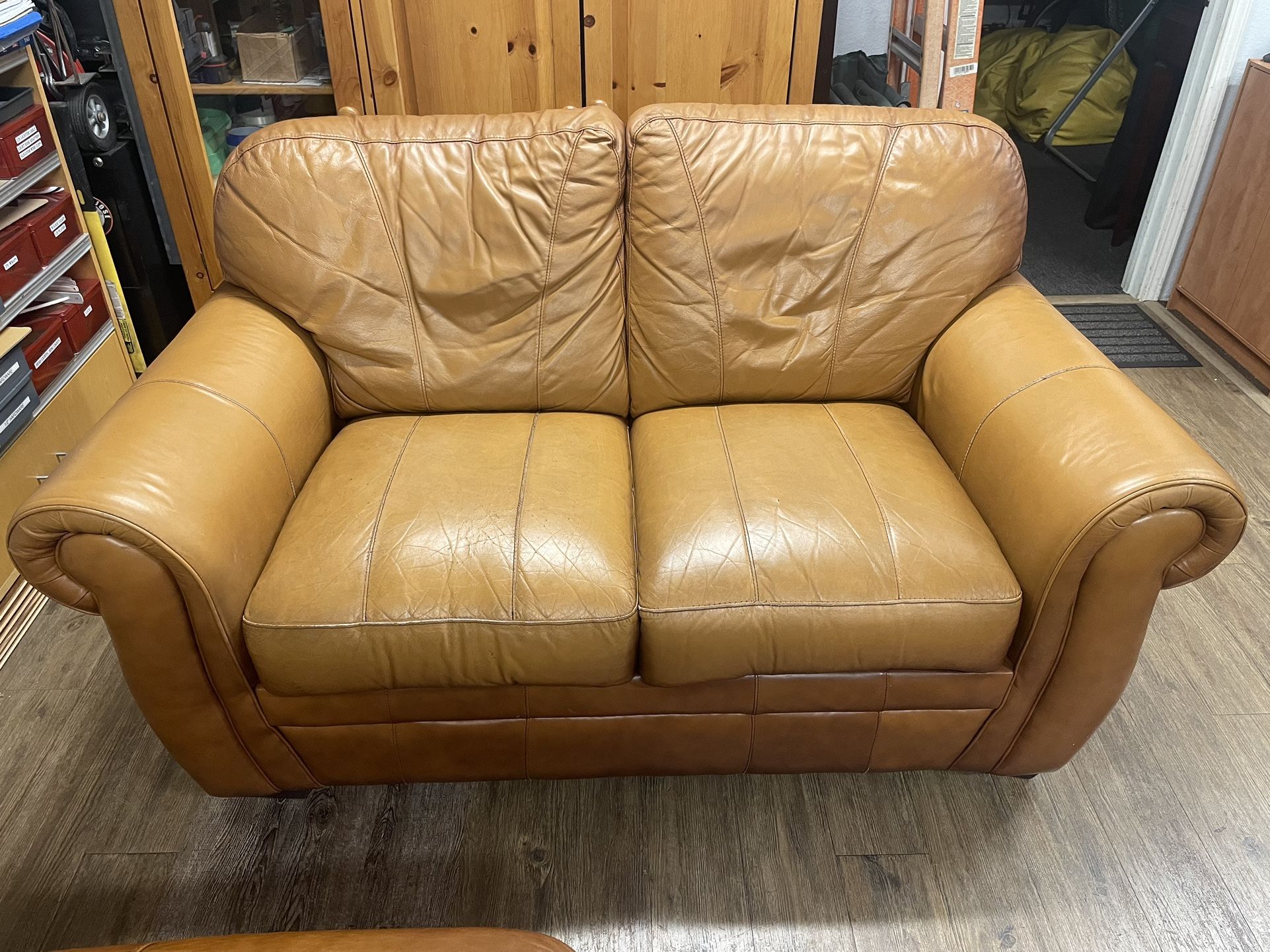 *FREE* Leather Love Seat Couch
