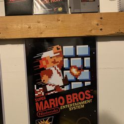 Mario NES GAME AND POSTER