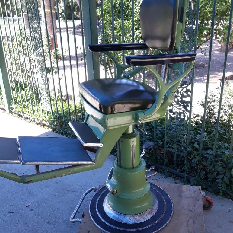 Vintage Dentist Chair Or Use as Barber Chair Or Tattoo Chair