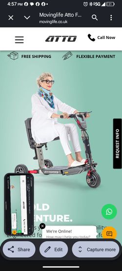 Atto Sport Max Top of the line mobility scooter.