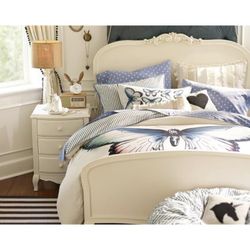 Pottery Barn Teen White Wood Bedroom Set