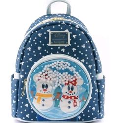 Mickey And Minie Mouse Snowman Minie Backpack.