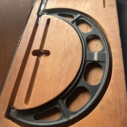 CALIBRATED Starrett 11"-12" Outside Micrometer No 436 Ratchet Stop With Case