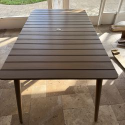 Solid Wood Patio Dinning Table 