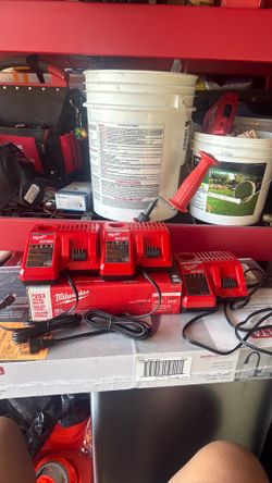 3 Milwaukee M12 and M18 chargers for sale