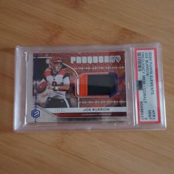 2020 Panini Elements Frequency Men-Cobalt Graded P.S.A. 9 Mint Joe Burrow Rookie