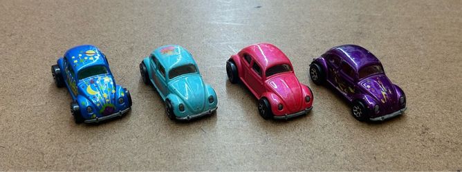 1980’s Mattel HOT WHEELS Volkswagen BEETLE’S (Bug’s) 1:64 Scale DIECAST Toy REPLICAS Lot of 4 👀(please read description)