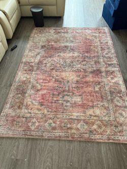 5’ x 7’ Fiona Washable Rug -$45