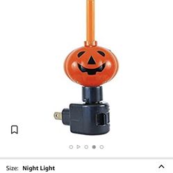 Novelty Lights Halloween Pumpkin Bubble Light Night Light, Orange Liquid