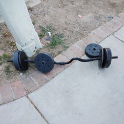 Curling Bar With Weights