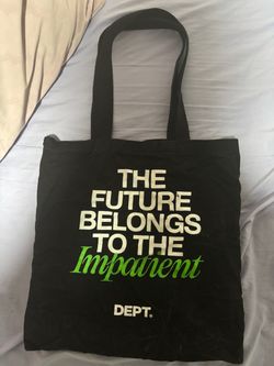 DEPT. Black Canvas Tote Bag