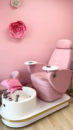 Pink Professional Pedicure Spa Chair