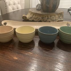 5-piece Stoneware Serving Set.