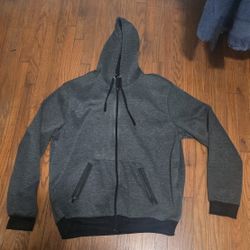 Men's Grey Zip Up Sweater