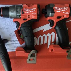 Milwaukee M18 FUEL Hammer Drill And M18 FUEL Impact Driver.  Brand NEW.  Tools Only.   NUEVO.