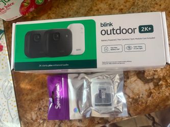 Blink Outdoor 2K+ Two-Camera System and 32gb speederlash sd card