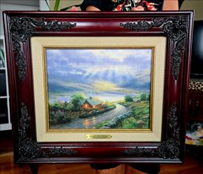 Thomas Kinkade 'Emerald Isle Cottage' lithograph on canvas