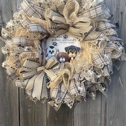 Handmade Doggie Wreath