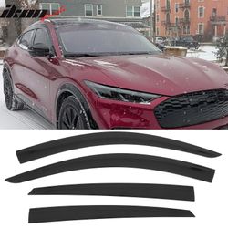 Fits 2021-2025 Ford Mustang Mach-E Low Profile Style Tape on Window Visors Sun Vent