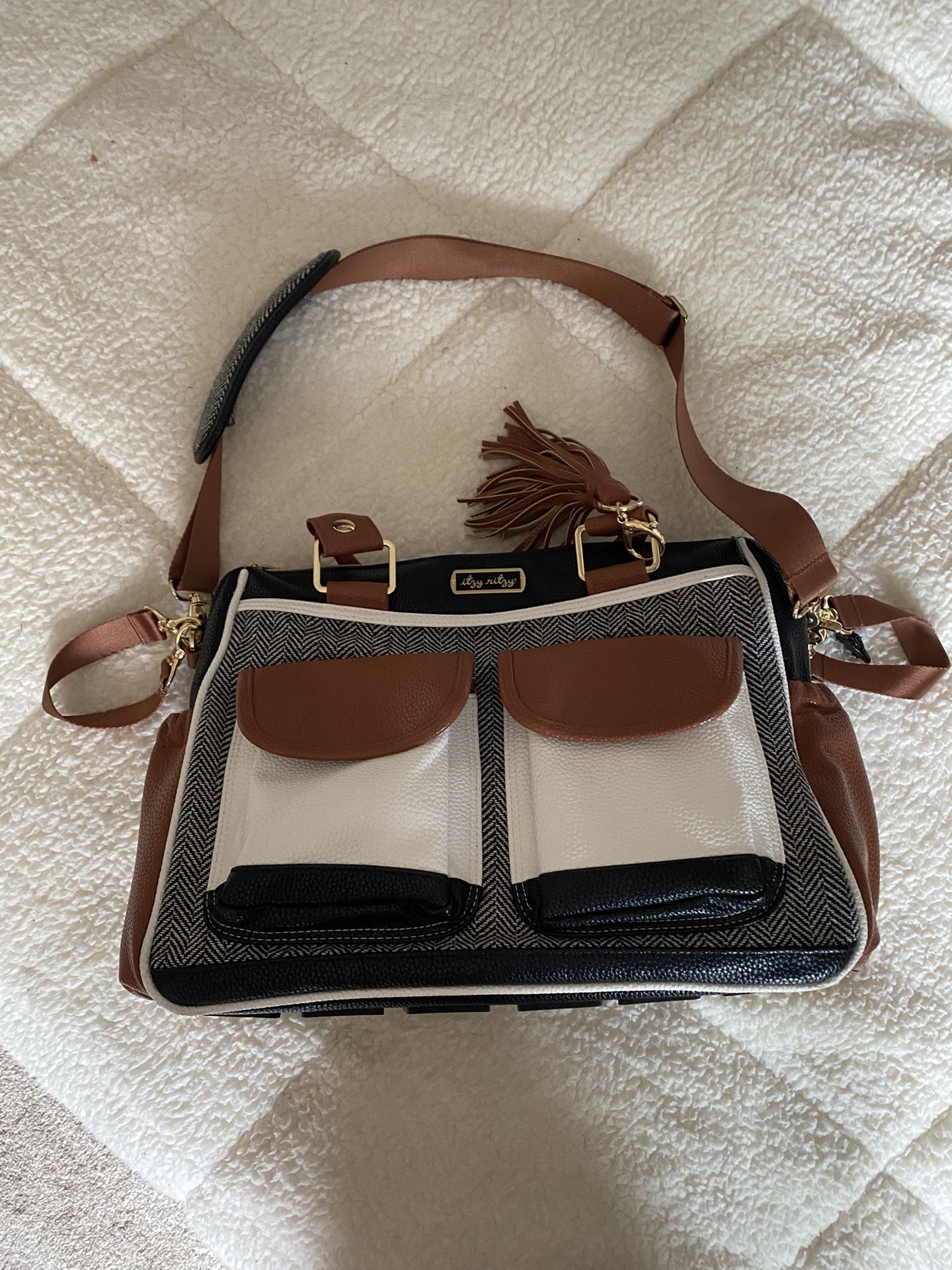 Itzy Ritzy Baby Diaper Bag With Accessories