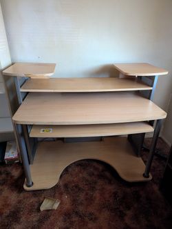 Desk With Shelves