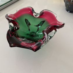 Colored Crystal Candy Dish