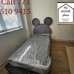 Brand New Twin Bed Frame With Mattress And Box Spring Ready For Delivery 🚛