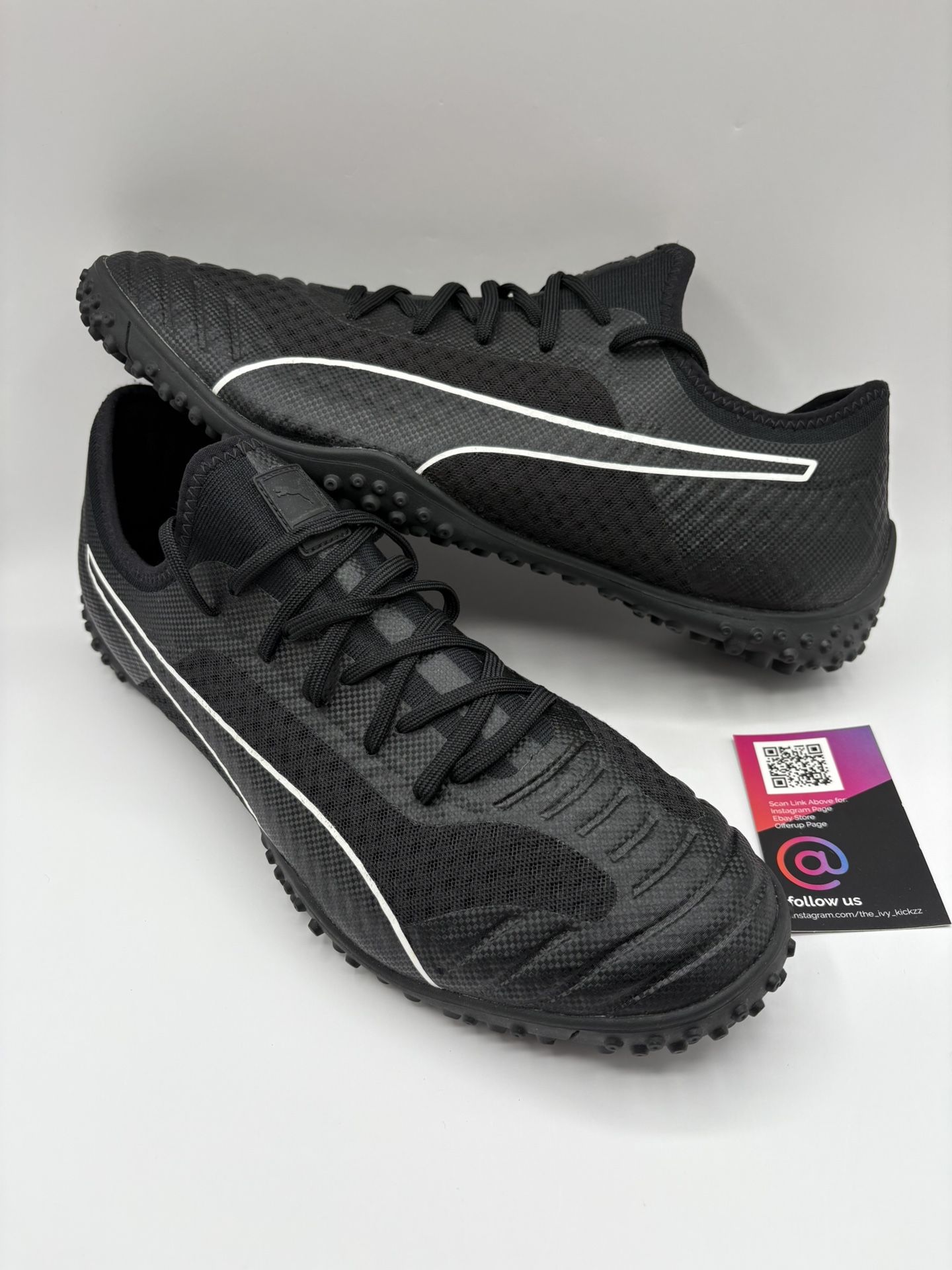 Rare Puma 365 Concrete 2 ST Turf TF Indoor Soccer Shoes Black White Mens Size 14