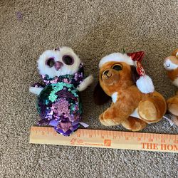 6 TY plush 7 inches tall