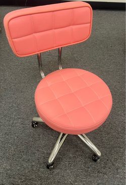 Used Rolling Esthetic chair/ Lash & Brow Stool with Backrest