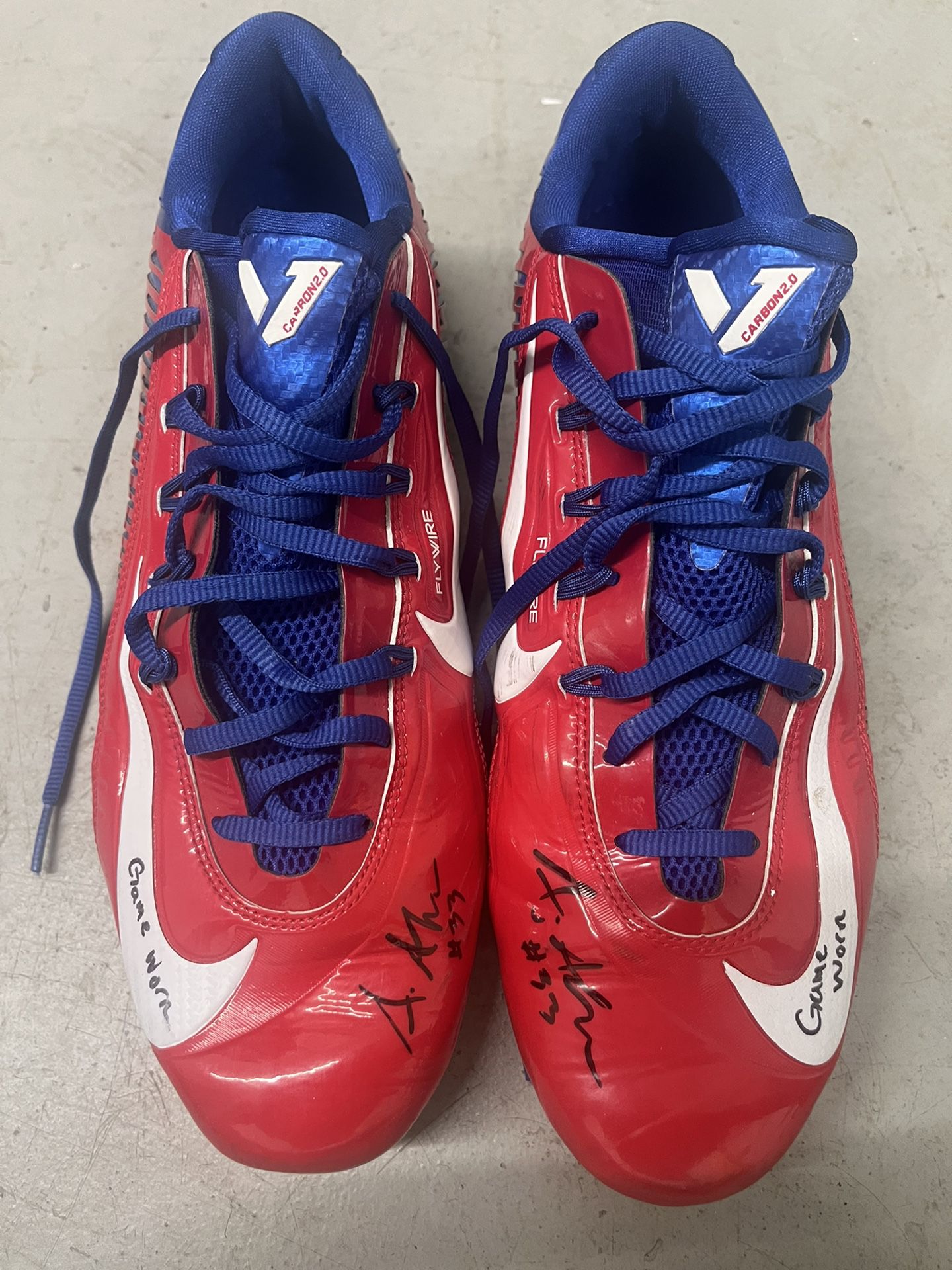 Andrew Adams New York Giants Game Issued Cleats