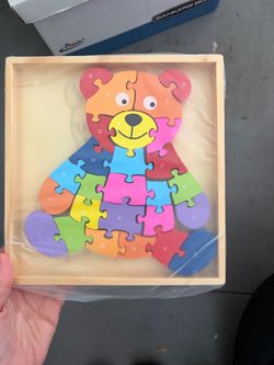 ABC alphabet animal wooden puzzles for kids