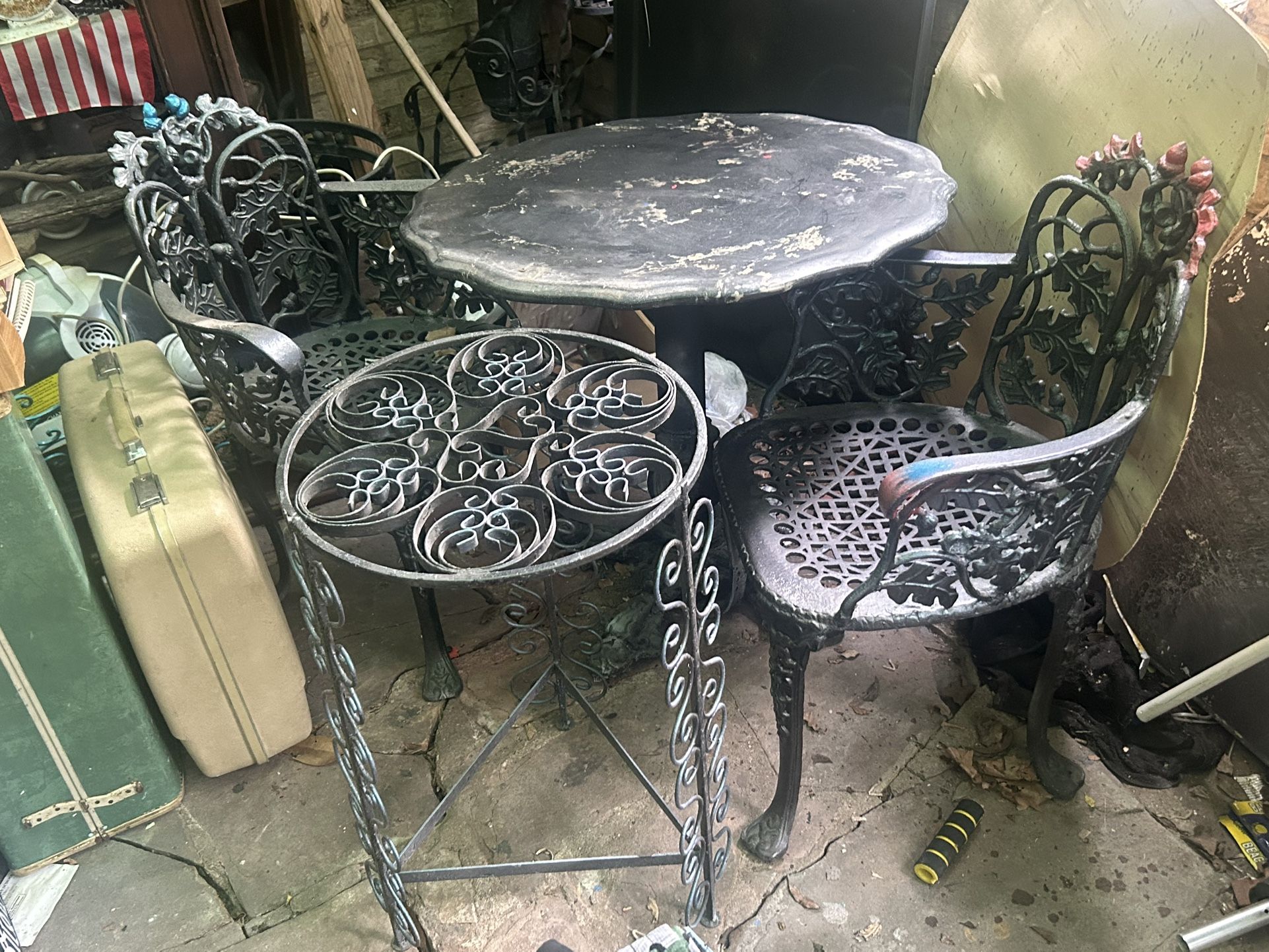 Antique Mid 20th Century French Style Table Set